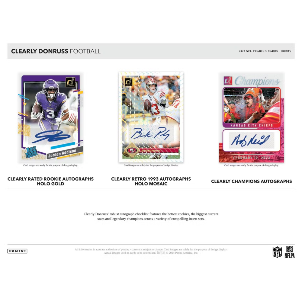 2023 Panini Donruss Clearly Football Hobby Box