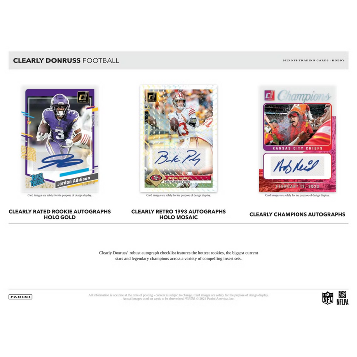 2023 Panini Donruss Clearly Football Hobby Box