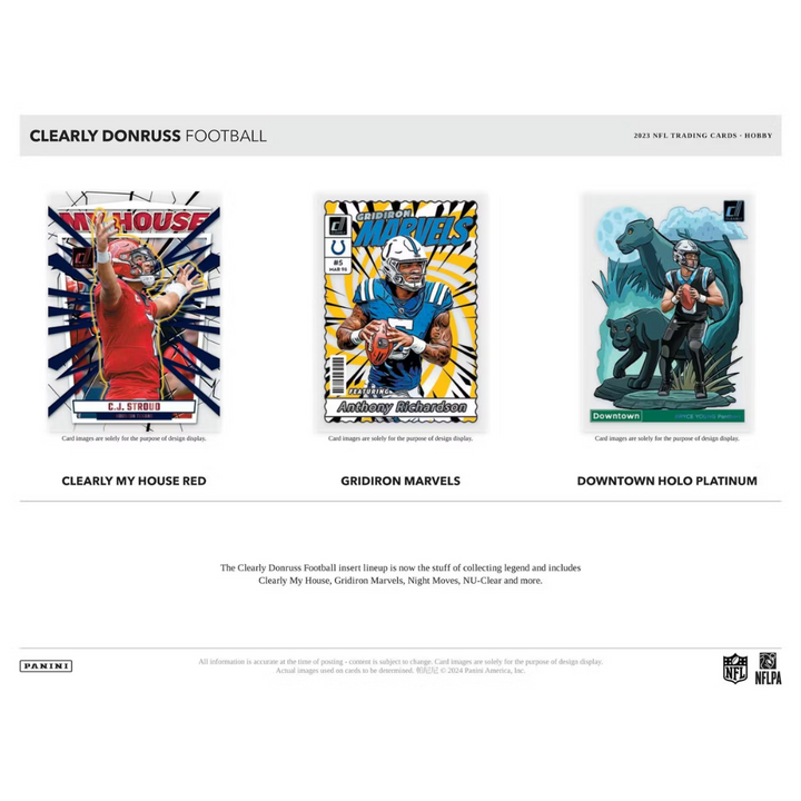 2023 Panini Donruss Clearly Football Hobby Box