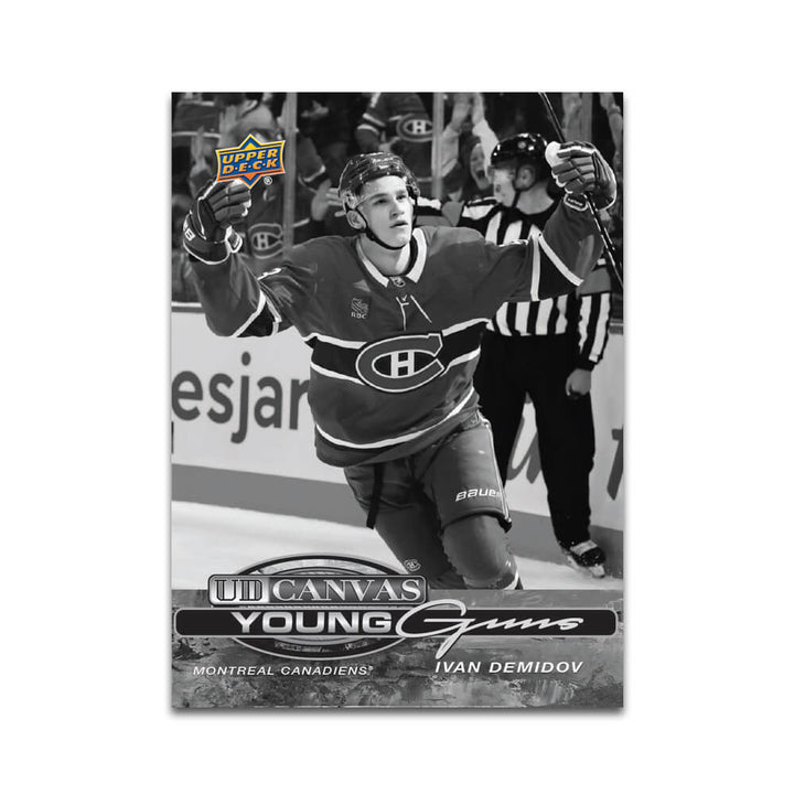 2025-26 Upper Deck Series 2 Hobby Box - Ivan Demidov YG Canvas Black & White