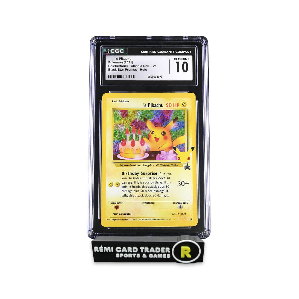 POKÉMON 2021 ____'S PIKACHU (BLACK STAR PROMO) #24 CGC GEM MINT 10