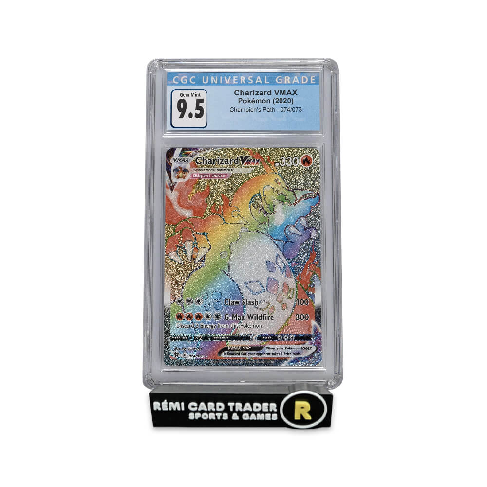 POKÉMON 2020 CHARIZARD VMAX (CHAMPION'S PATH) #074 CGC GEM MINT 9.5