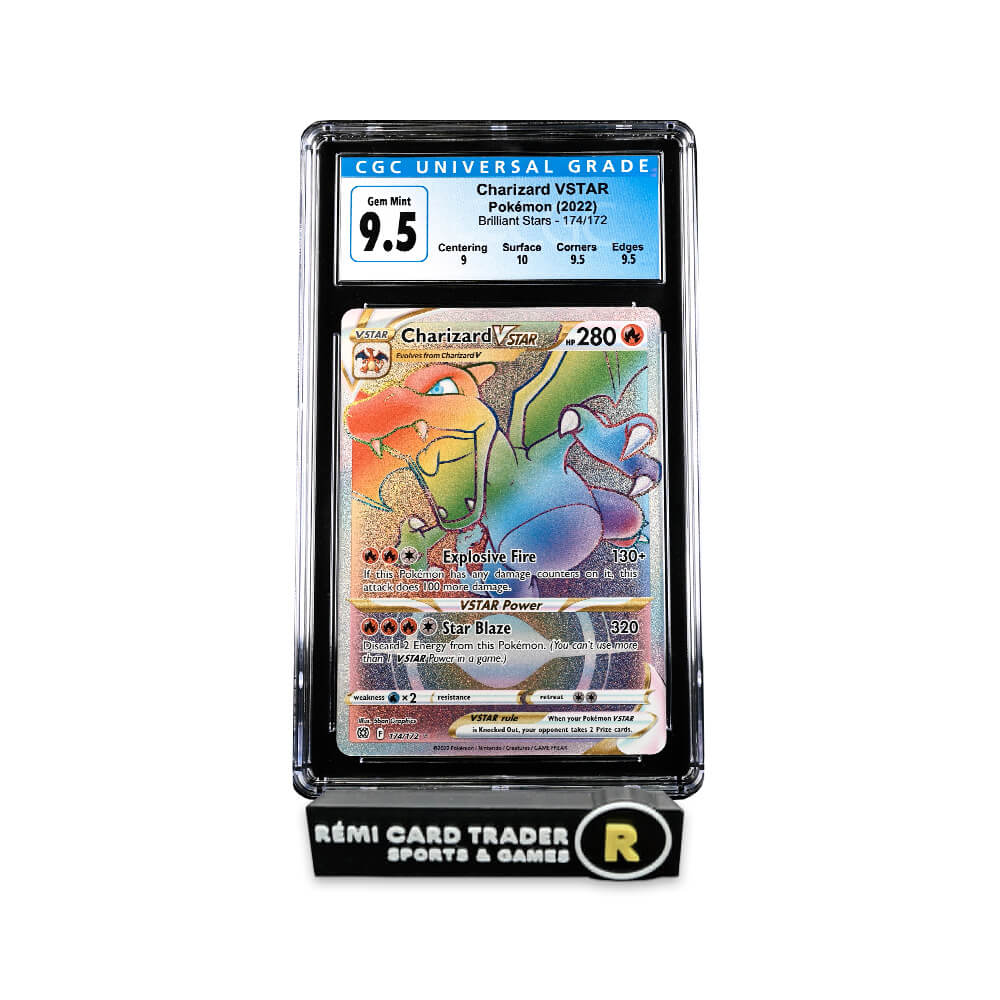 POKÉMON 2022 CHARIZARD VSTAR (BRILLIANT STARS) #174 CGC GEM MINT 9.5