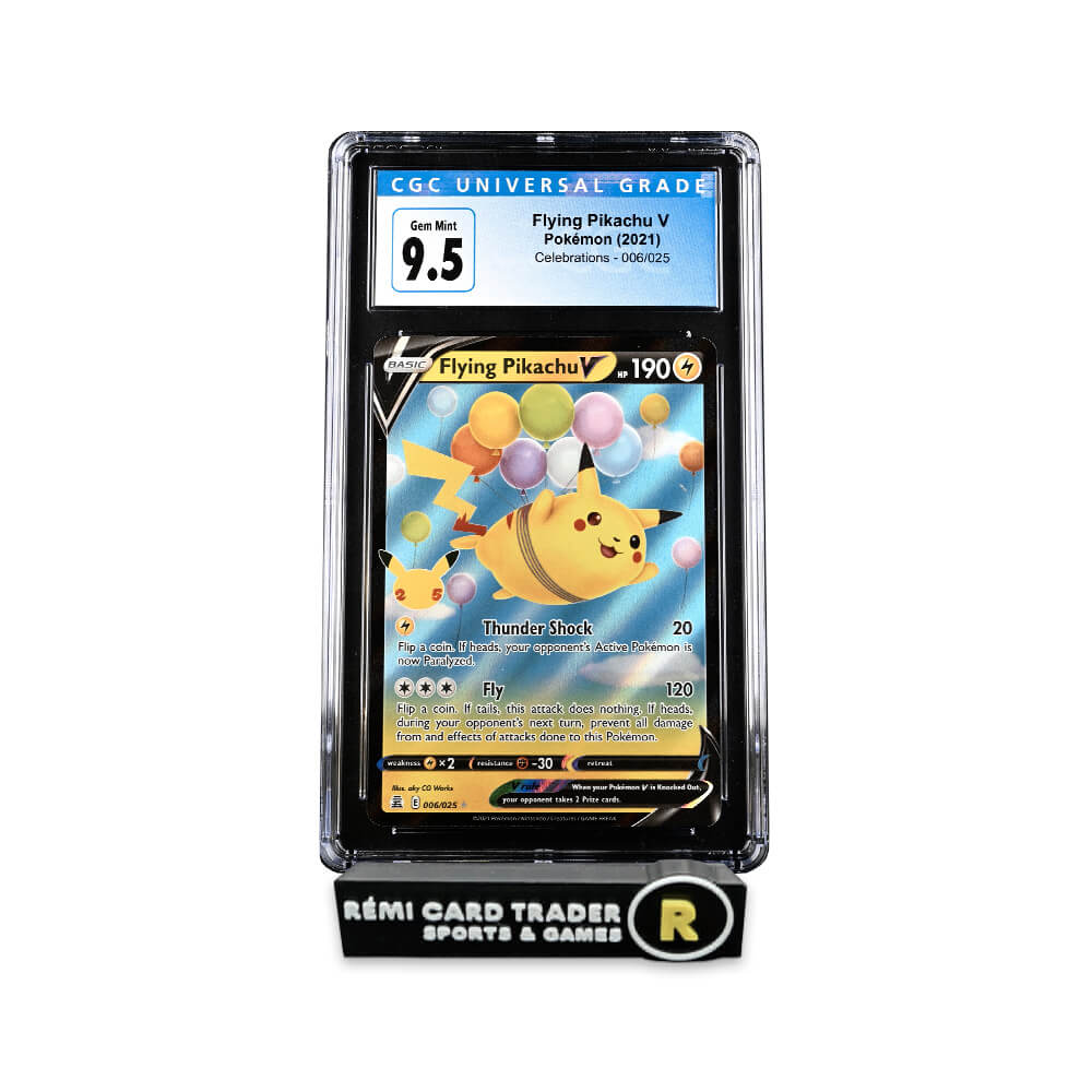 POKÉMON 2021 FLYING PIKACHU V (CELEBRATIONS) #006 CGC GEM MINT 9.5 (SLAB SCRATCH)