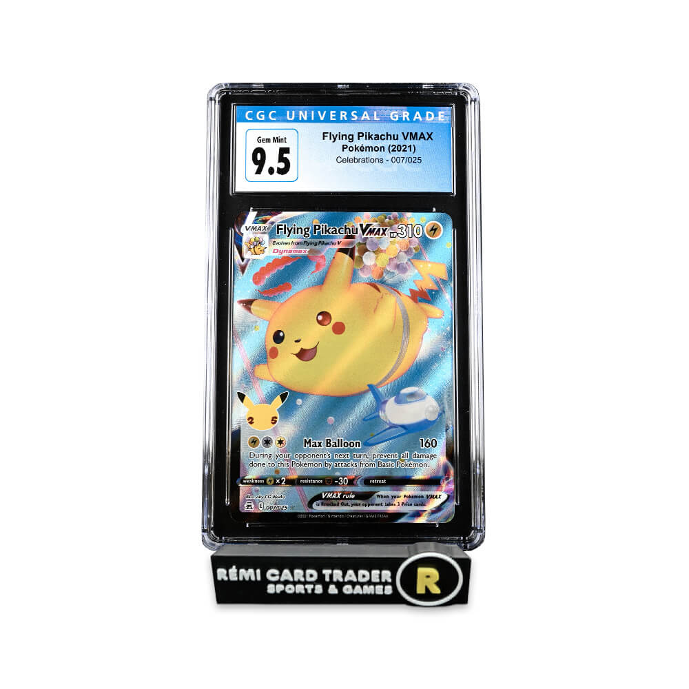 POKÉMON 2021 FLYING PIKACHU VMAX (CELEBRATIONS) #007 CGC GEM MINT 9.5 (SLAB SCRATCH)