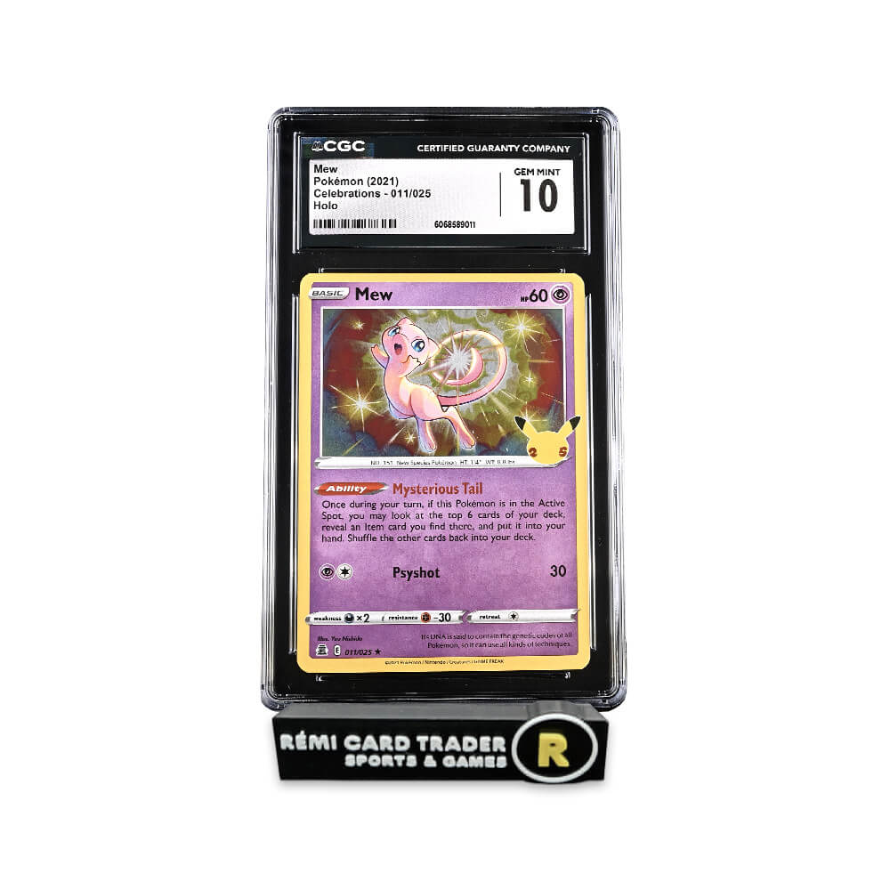 POKÉMON 2021 MEW (CELEBRATIONS) #011 CGC GEM MINT 10
