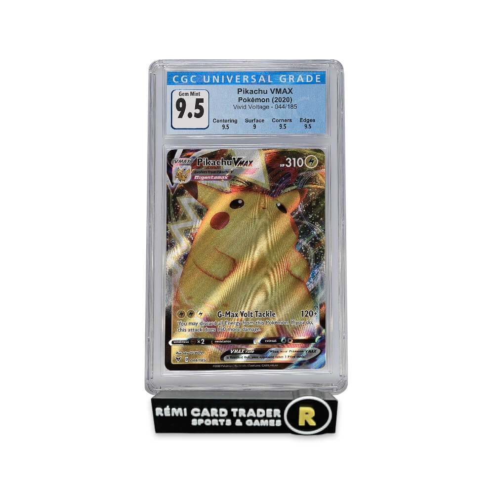 POKÉMON 2020 PIKACHU VMAX (VIVID VOLTAGE) #044 CGC GEM MINT 9.5 (SLAB SCRATCH)