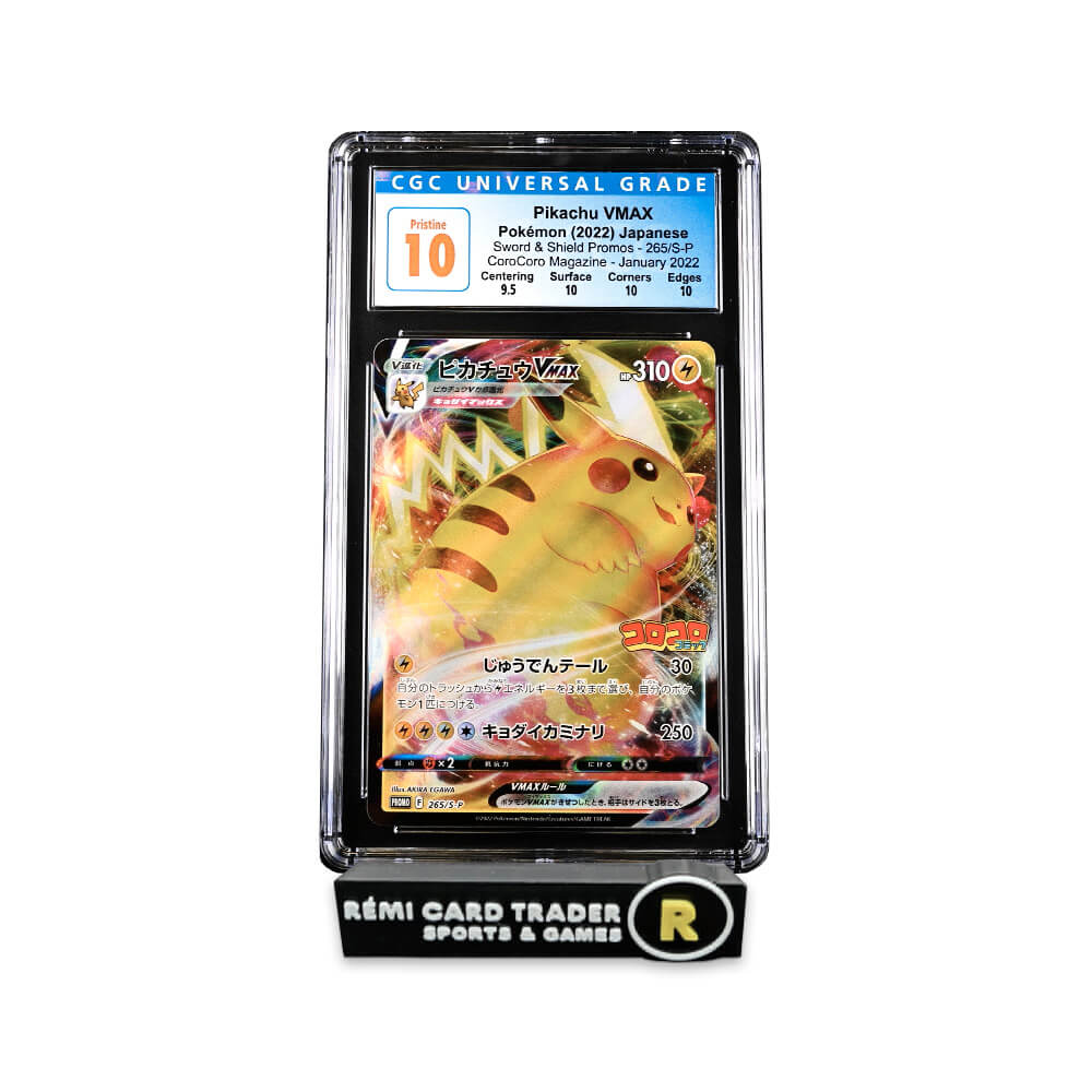 POKÉMON 2022 PIKACHU VMAX (JAPANESE SWORD & SHIELD PROMOS) #265 CGC PRISTINE 10