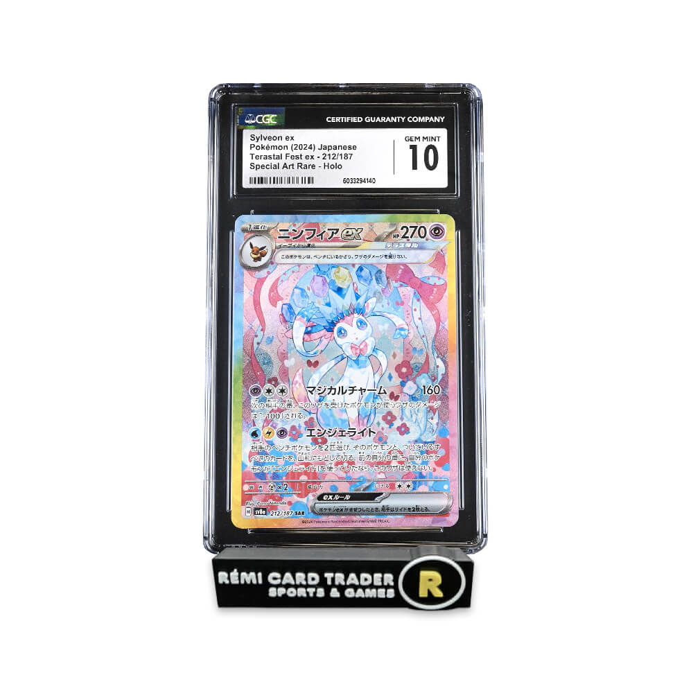 POKÉMON 2024 SYLVEON EX (JAPANESE TERASTAL FESTIVAL EX) #212 CGC GEM MINT 10