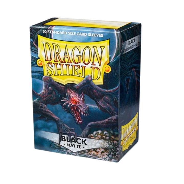 Dragon Shield - Standard Size Sleeves - Black Matte - 100ct