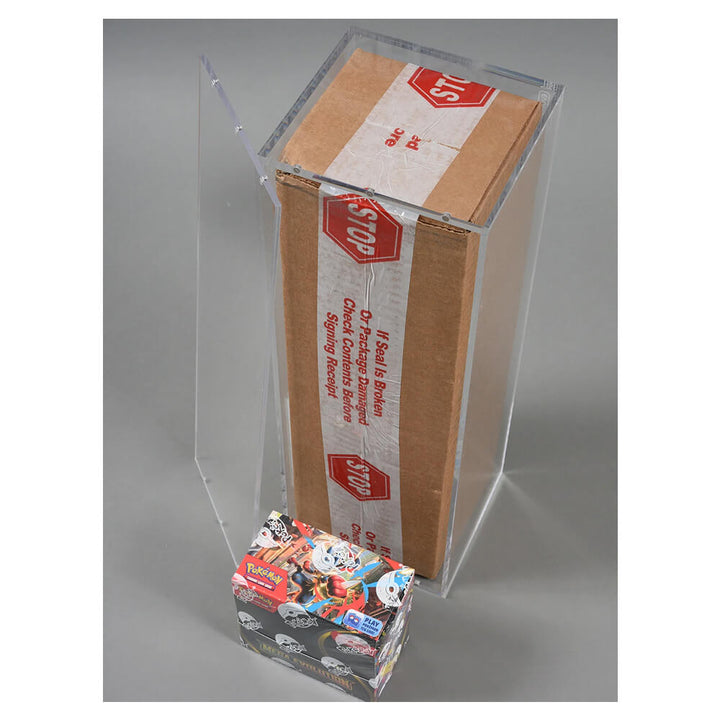 Protecteur Acrylique Transparent Avec Couvercle Magnétique - Evoretro - Pour Caisse de 6 Booster Box