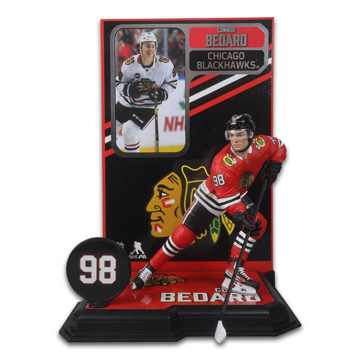 Figurine de 7 po de la LNH - Connor Bedard (Chicago Blackhawks)