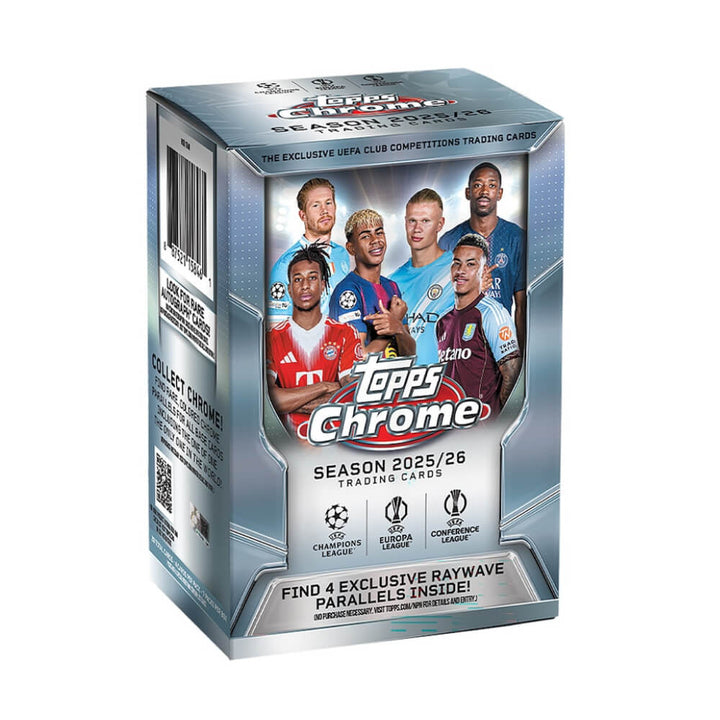 2025-26 Topps Chrome UEFA Club Competitions Soccer Value Box
