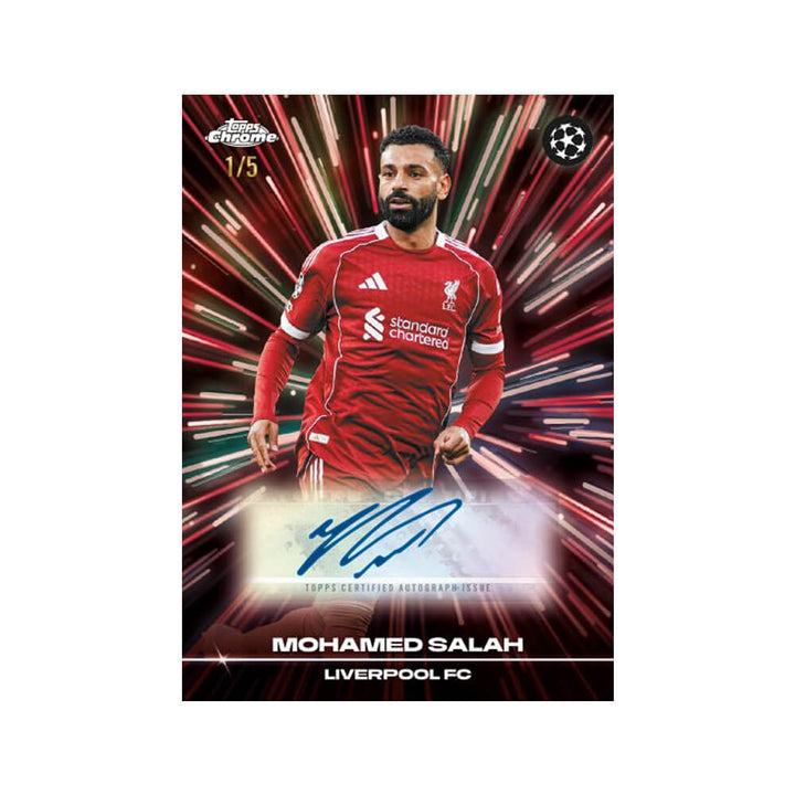 2025-26 Topps Chrome UEFA Club Competitions Soccer Value Box
