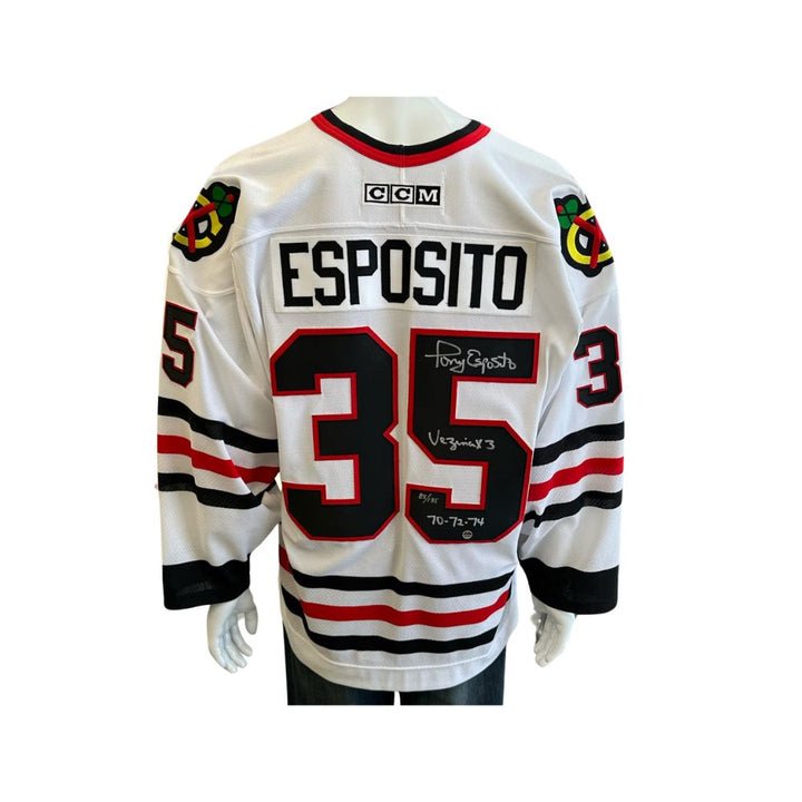 CCM Official Autographed Jersey Inscribed - Phil Esposito