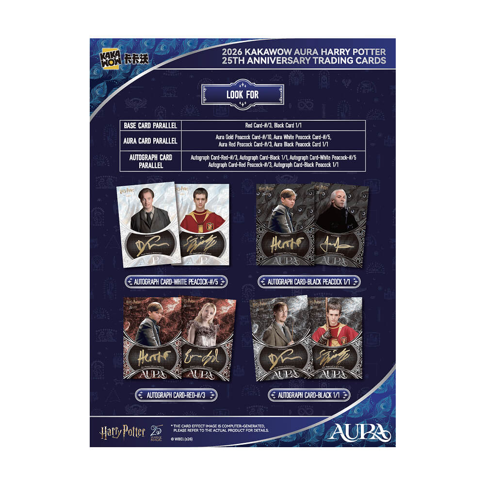 2026 Kakawow Aura - Harry Potter Collectible Cards - 25th Anniversary - Hobby Box