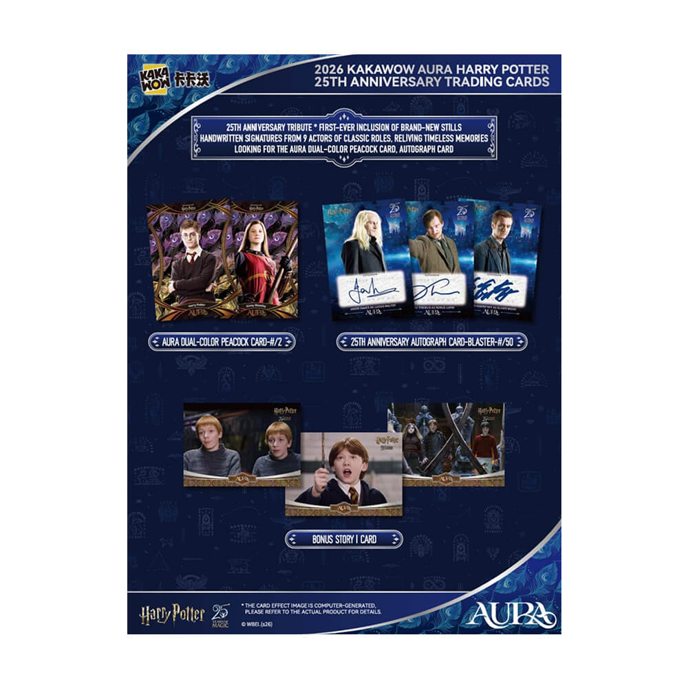 2026 Kakawow Aura - Harry Potter Collectible Cards - 25th Anniversary - Blaster Box