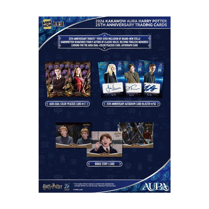 2026 Kakawow Aura - Harry Potter Collectible Cards - 25th Anniversary - Blaster Box