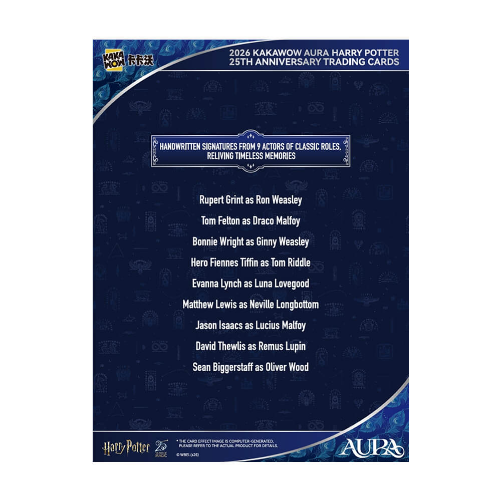 2026 Kakawow Aura - Harry Potter Collectible Cards - 25th Anniversary - Blaster Box
