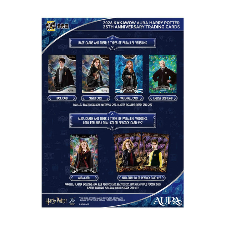 2026 Kakawow Aura - Harry Potter Collectible Cards - 25th Anniversary - Blaster Box