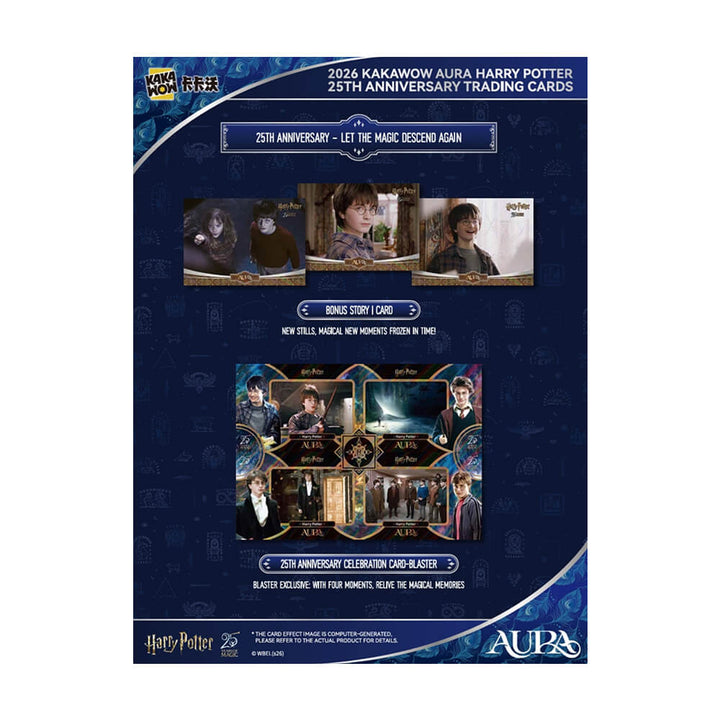 2026 Kakawow Aura - Harry Potter Collectible Cards - 25th Anniversary - Blaster Box