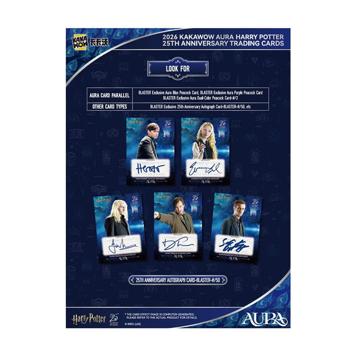 2026 Kakawow Aura - Harry Potter Collectible Cards - 25th Anniversary - Blaster Box