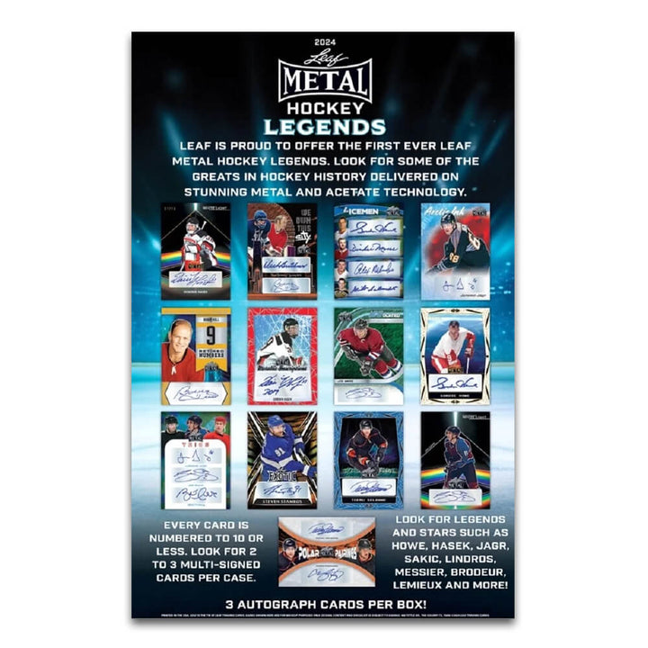 2024 Leaf Metal Hockey Legends Hobby Box