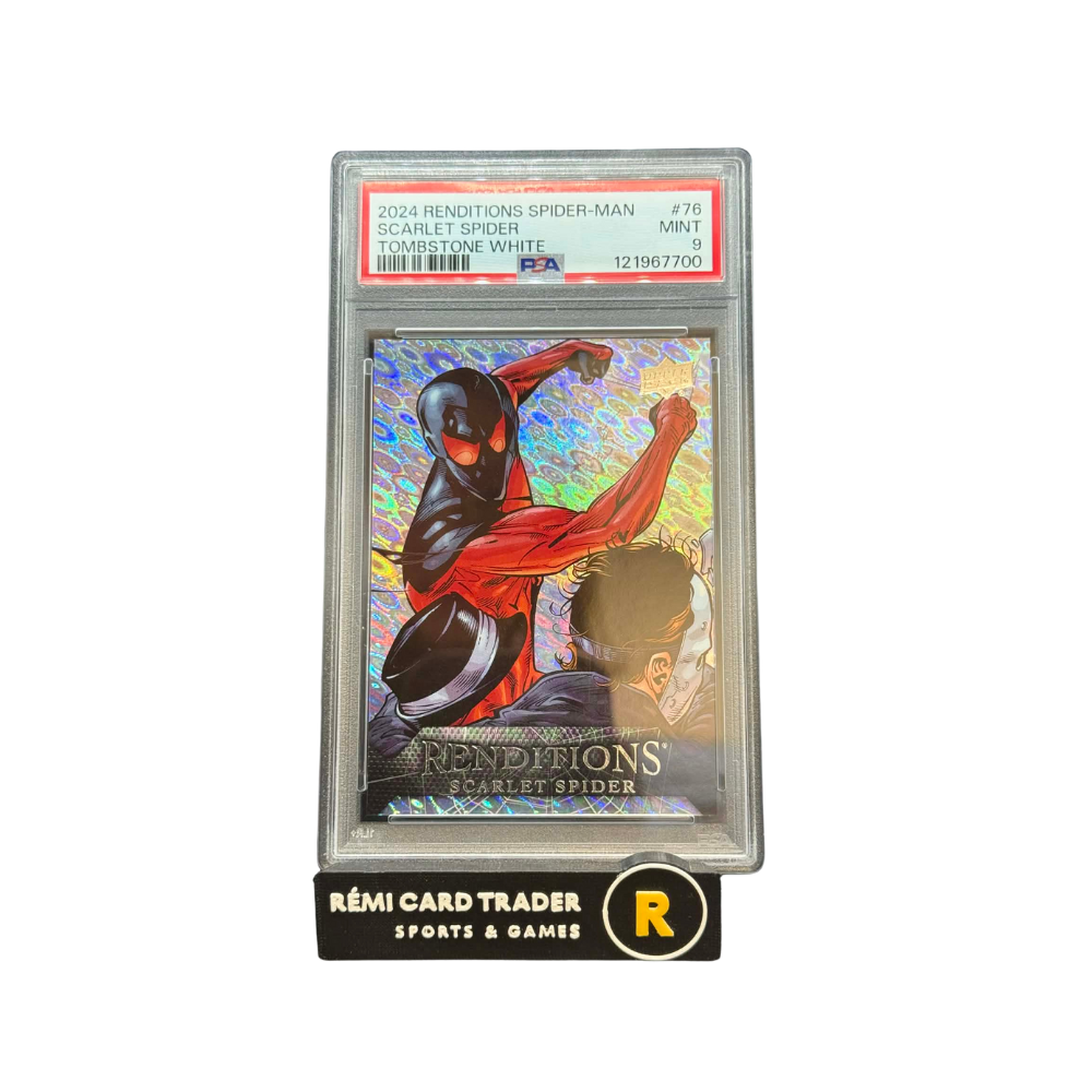 2024 MARVEL UD SCARLET SPIDER RENDITIONS SERIALIZED 25/35 #76 PSA MINT 9