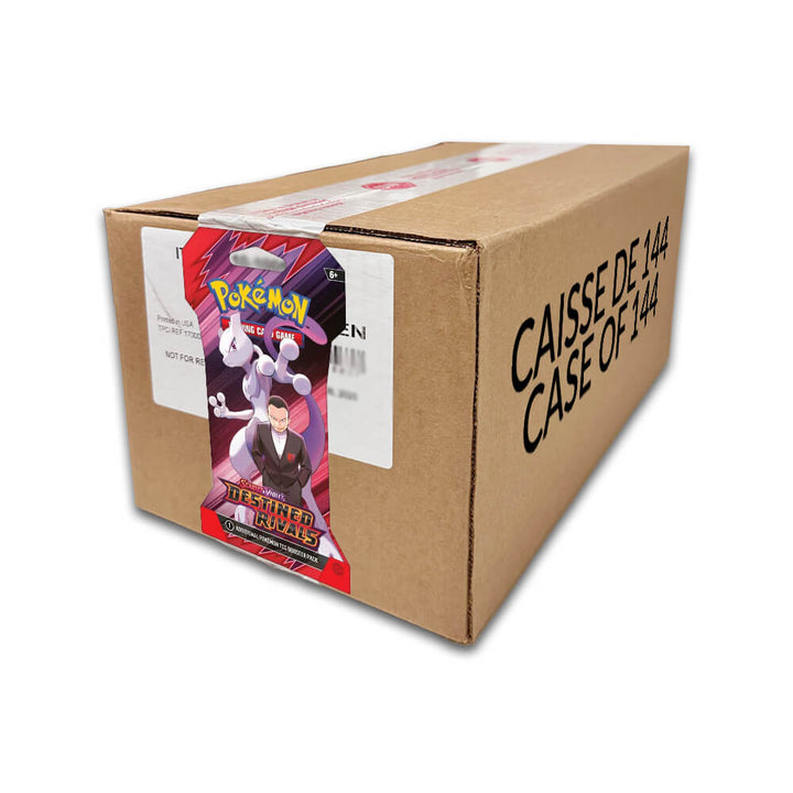 Pokémon Scarlet & Violet Destined Rivals Sleeved Pack - Caisse Scellée de 144