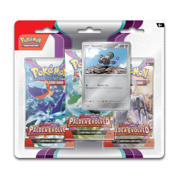 Pokémon Scarlet & Violet Paldea Evolved 3 Pack Blister