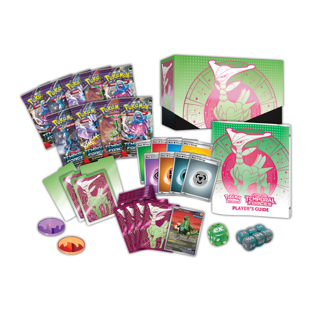 Pokémon Scarlet & Violet Temporal Forces Elite Trainner Box Iron Leaves ex
