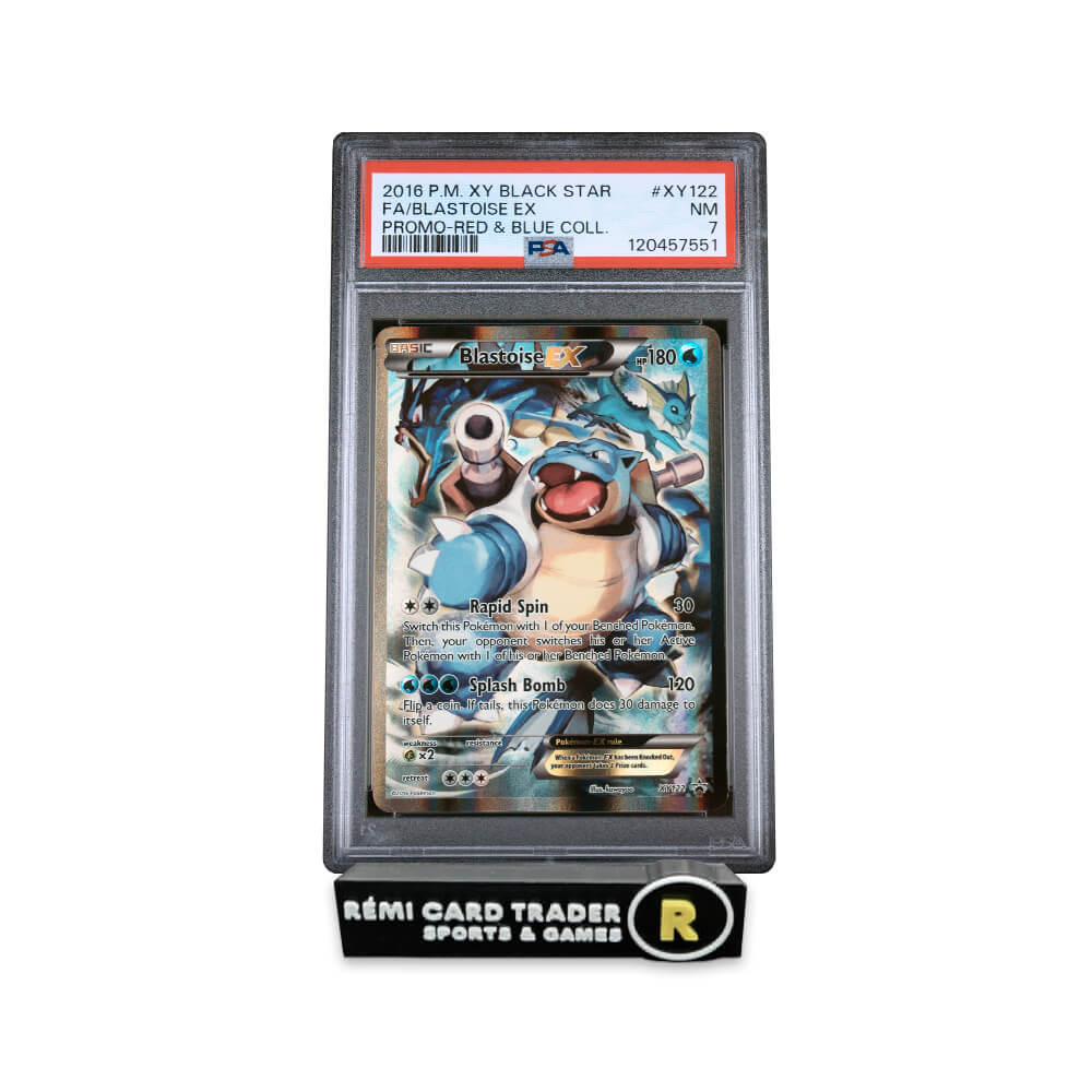 POKÉMON 2016 BLASTOISE EX (XY BLACK STAR PROMO) #XY122 PSA NM 7