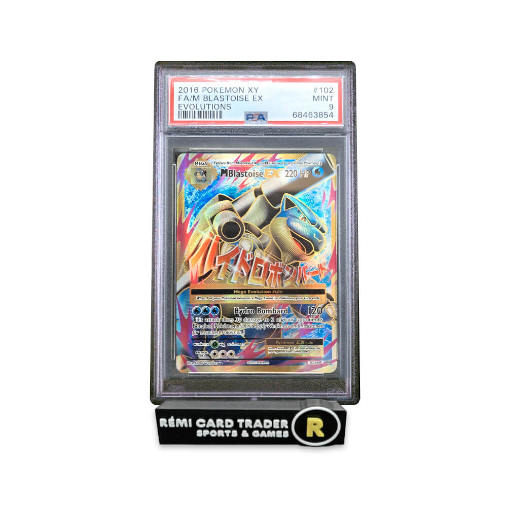 POKÉMON 2016 M BLASTOISE EX (XY EVOLUTIONS) #102 PSA MINT 9
