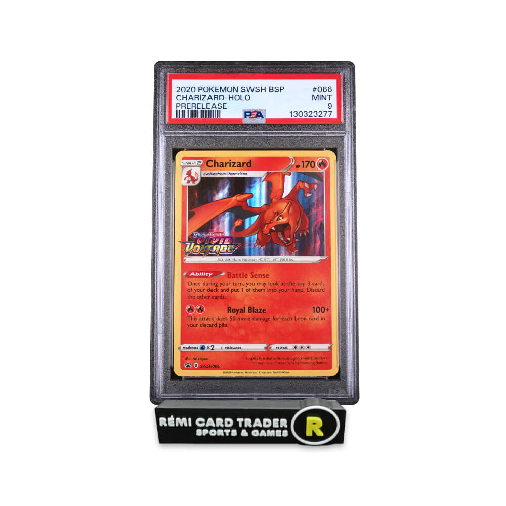 POKÉMON 2020 CHARIZARD (BLACK STAR PROMO) #SWSH066 PSA MINT 9