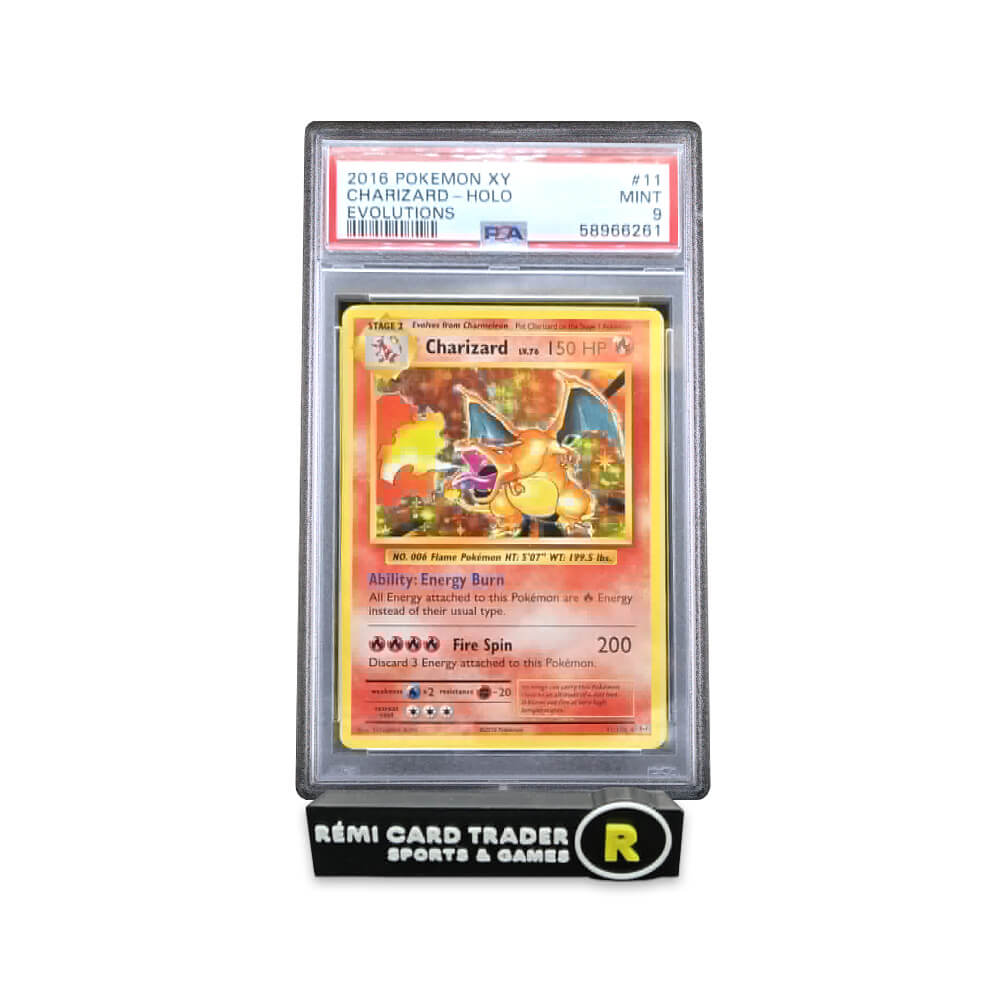 POKÉMON 2016 CHARIZARD HOLOFOIL (XY EVOLUTIONS) #11 PSA MINT 9