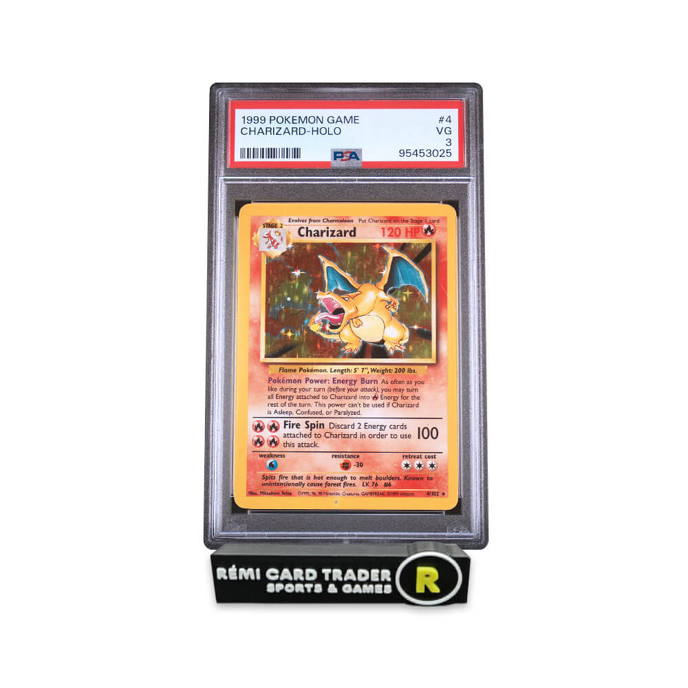 POKÉMON 1999 CHARIZARD (POKEMON GAME) #4 PSA VG 3