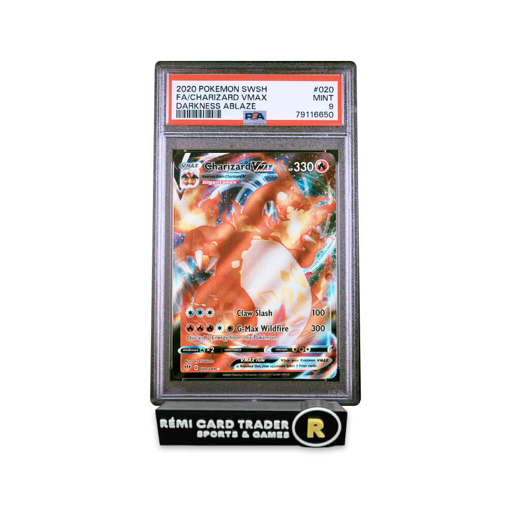 POKÉMON 2020 CHARIZARD VMAX (DARKNESS ABLAZE) #020 PSA MINT 9