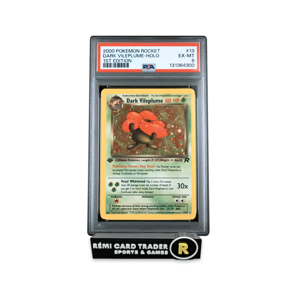 POKÉMON 2000 DARK VILEPLUME (POKEMON ROCKET 1ST EDITION) #13 PSA EX-MT 6