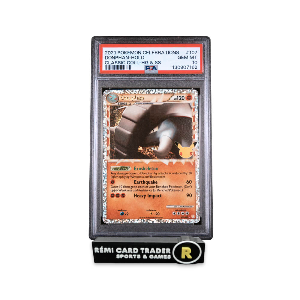 POKÉMON 2021 DONPHAN (CELEBRATIONS CLASSIC COLLECTION) #107 PSA GEM MT 10