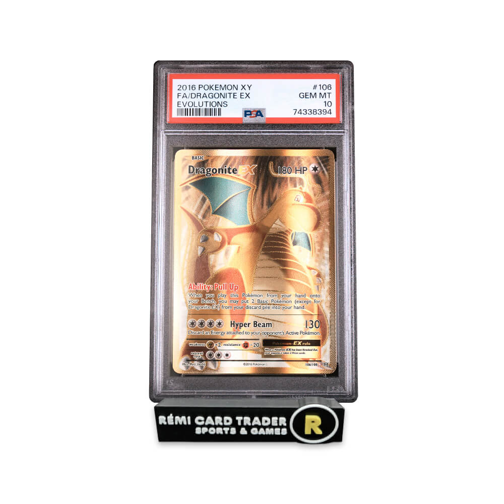 POKÉMON 2016 DRAGONITE EX (XY EVOLUTIONS) #106 PSA GEM MT 10