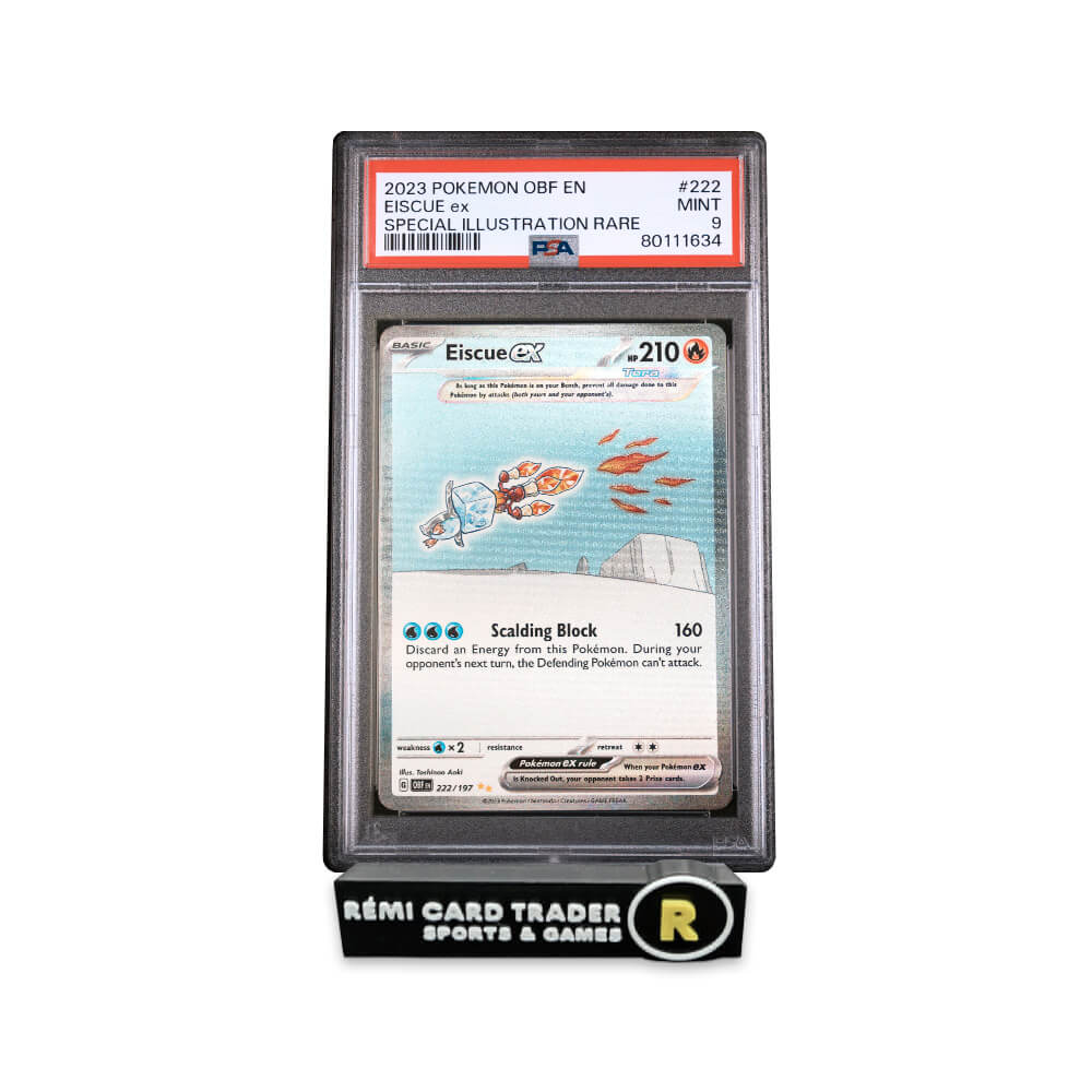 POKÉMON 2023 EISCUE EX (OBSIDIAN FLAMES) #222 PSA MINT 9