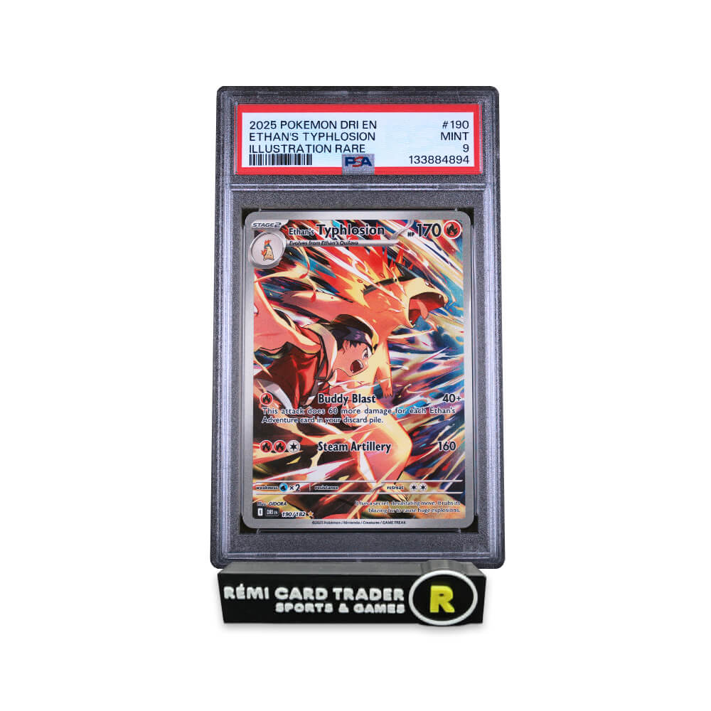 POKÉMON 2025 ETHAN'S TYPHLOSION (DESTINED RIVALS) #190 PSA MINT 9