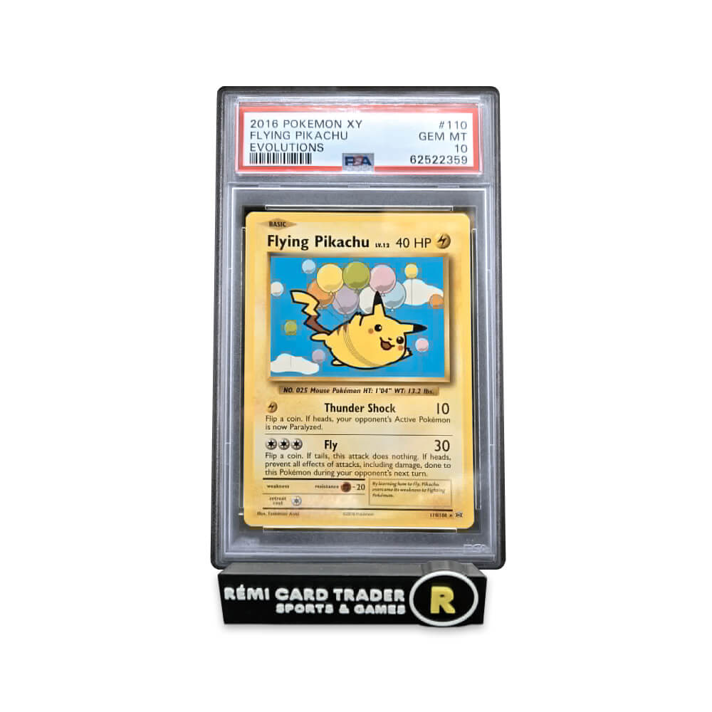 POKÉMON 2016 FLYING PIKACHU (XY EVOLUTIONS) #110 PSA GEM MT 10
