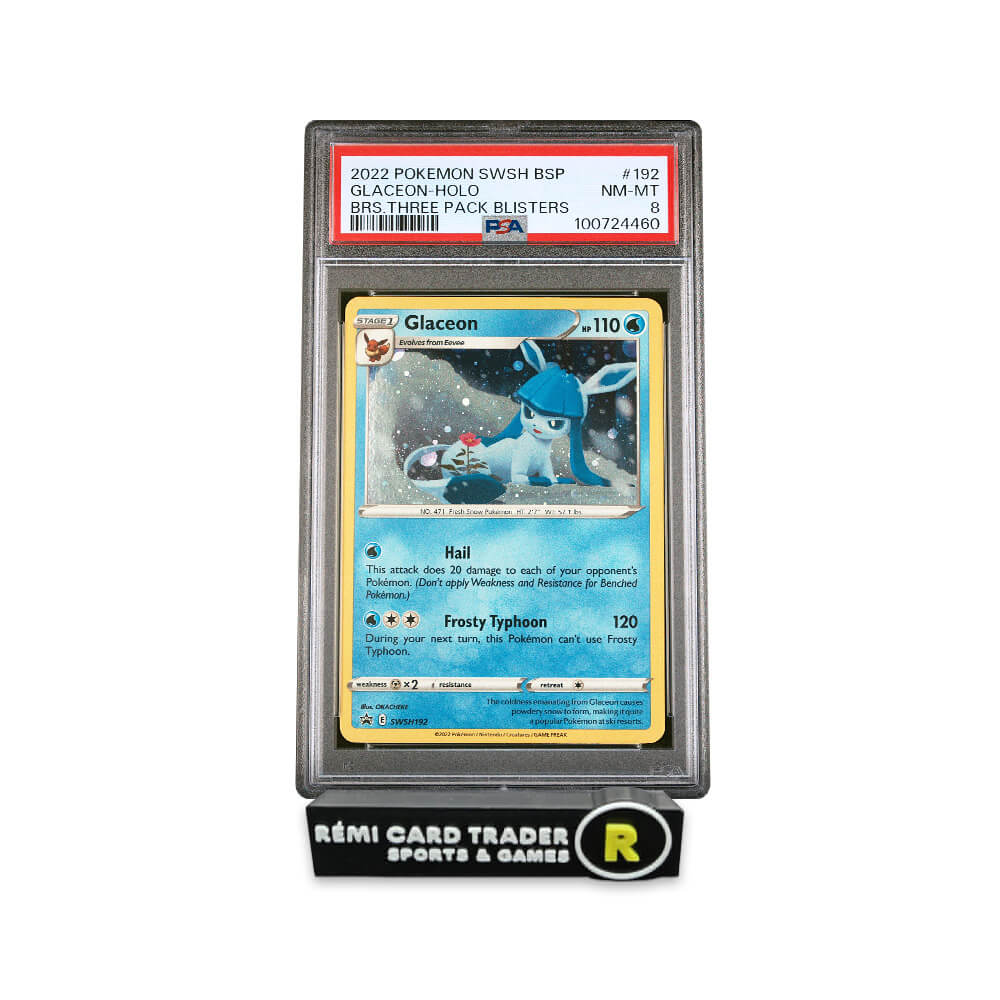 POKÉMON 2022 GLACEON (BLACK STAR PROMO) #192 PSA NM-MT 8