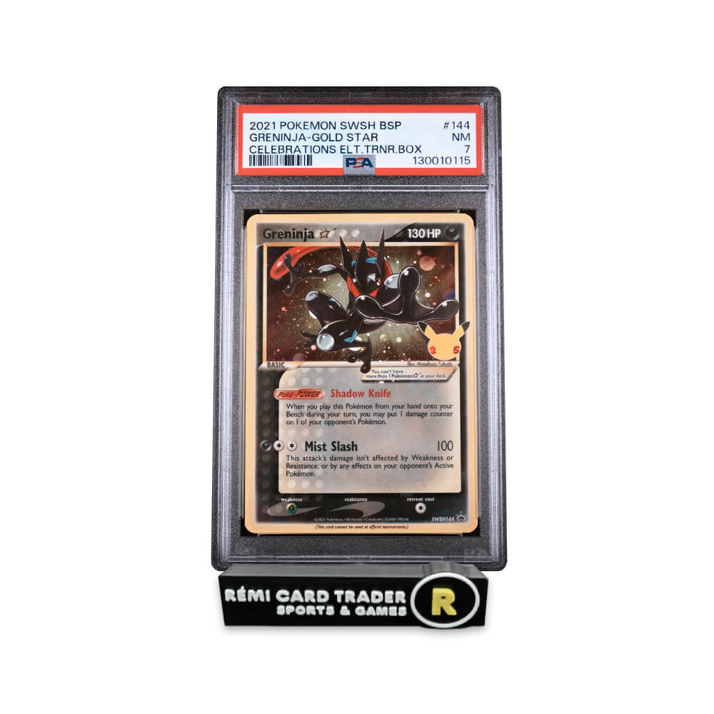 POKÉMON 2021 GRENINJA (BLACK STAR PROMO) #144 PSA NM 7