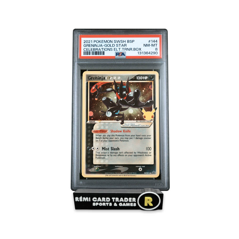 POKÉMON 2021 GRENINJA (BLACK STAR PROMO) #144 PSA NM-MT 8