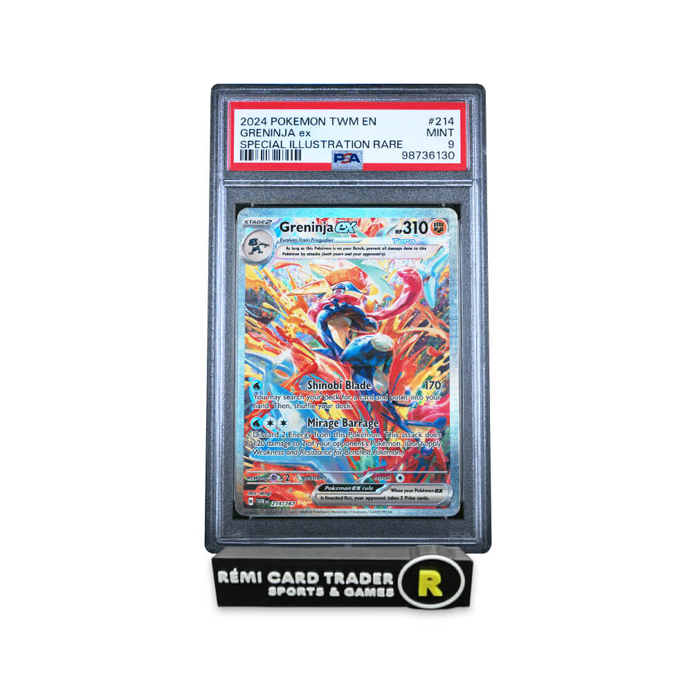 POKÉMON 2024 GRENINJA EX (TWILIGHT MASQUERADE) #214 PSA MINT 9