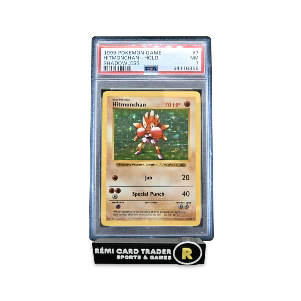 POKÉMON 1999 HITMONCHAN (POKEMON GAME SHADOWLESS) #7 PSA NM 7