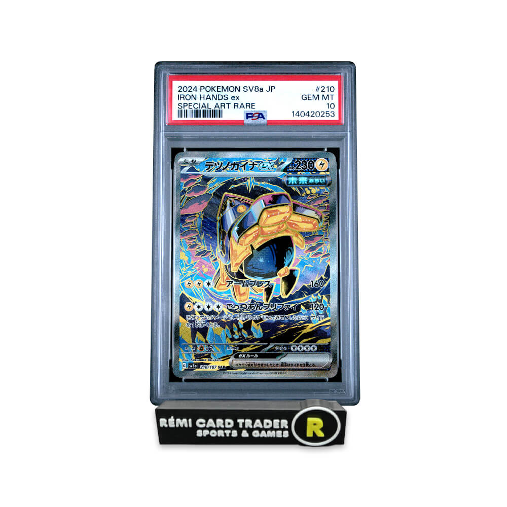 POKÉMON 2024 IRON HANDS ex (JAPANESE SV8a-TERASTAL FEST) #210 PSA GEM MT 10