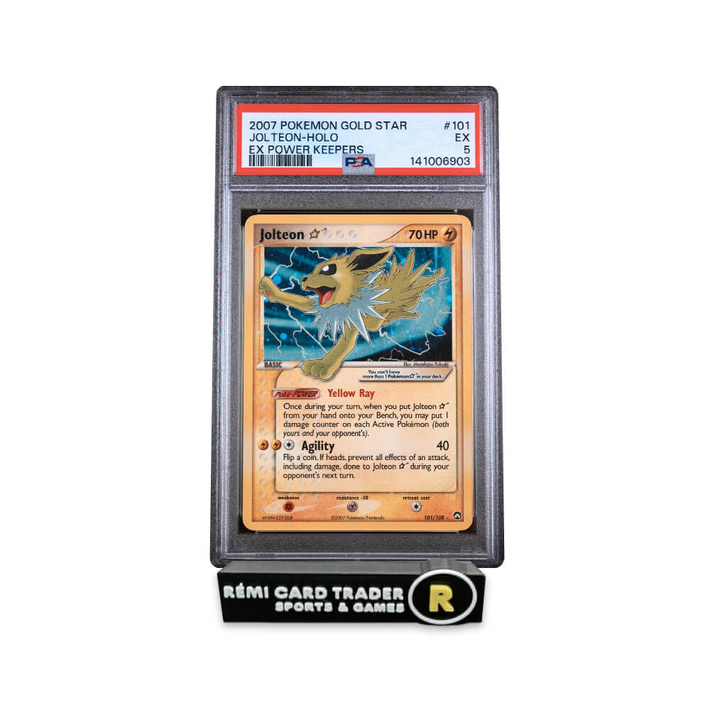 POKÉMON 2007 JOLTEON (EX POWER KEEPERS) #101 PSA EX 5